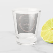 50誕生日ブラックバラ金ゴールド誕生日パーティーのお気に入り ショットグラス (裏面)