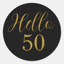 50誕生日ブラック金ゴールド誕生日