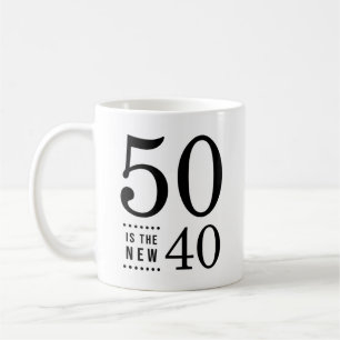 50誕生日ブラック50が新型40 コーヒーマグカップ
