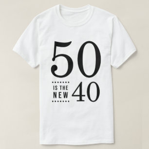 50誕生日ブラック50が新型40 Tシャツ
