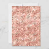 50誕生日ブラック&バラ金ゴールドきらめく 招待状 (裏面)