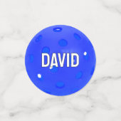 50誕生日ブルーピックボール コンフェッティ (スモール正面)