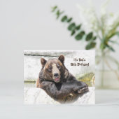 50誕生日ベアパーティー招待状 ポストカード (スタンド正面)