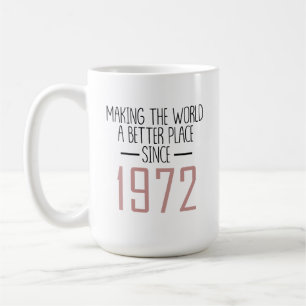 50誕生日マグ世界をより良い場所にする コーヒーマグカップ
