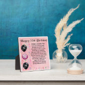 50誕生日ムーム詩プラーク フォトプラーク (インサイチュ)