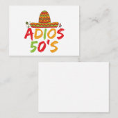 50誕生日メキシコパーティーシンコデマヨフィエスタ ノートカード (正面/裏面)