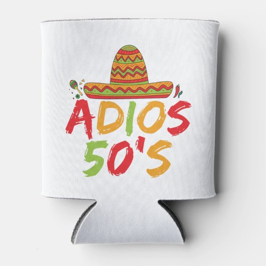 50誕生日メキシコパーティーシンコデマヨフィエスタ 缶クーラー (正面)