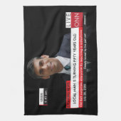 50誕生日メンズおもしろいテレビニュース40th 60th キッチンタオル (縦)