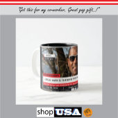 50誕生日🎂メンズおもしろいテレビニュース40th 60th ツートーンマグカップ