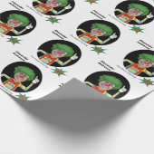 50誕生日メンズニューおもしろいピエロエピックアメージング ラッピングペーパー (角)