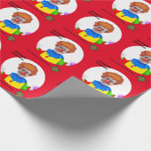 50誕生日メンズニューイエローおもしろいピエロエピック ラッピングペーパー (角)