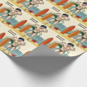 50誕生日💪🤣メンズボデおもしろいビルダーマッスル ラッピングペーパー (角)