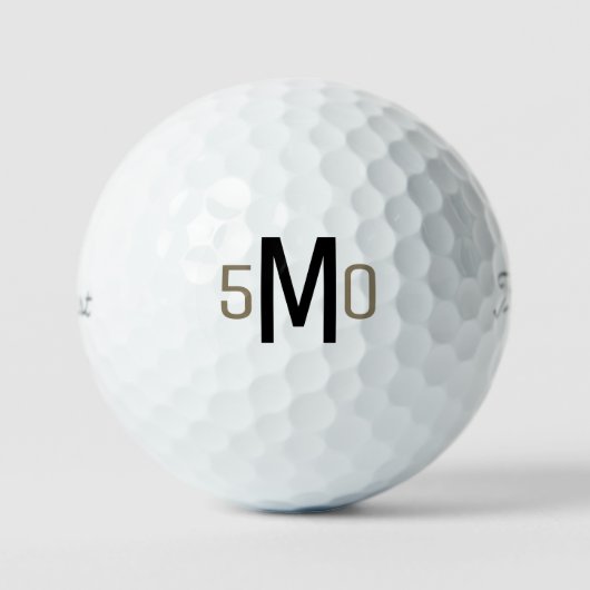 50誕生日モノグラムIIタイトルリストPro V1 ゴルフボール (正面)