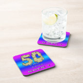 50誕生日ユースチルロックお祝いコースター コースター (右側)