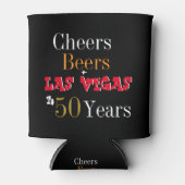 50誕生日ラスベガス応援とビールパーティー 缶クーラー (正面)