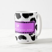 50誕生日レオパドファープリント コーヒーマグカップ (正面右)