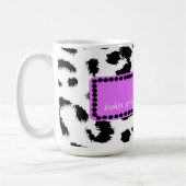 50誕生日レオパドファープリント コーヒーマグカップ (左)