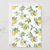 50誕生日レモンシトラス招待状 招待状 (裏面)
