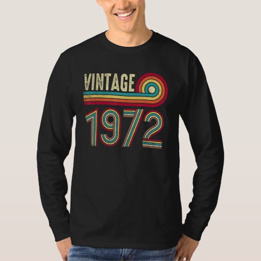 50誕生日ヴィンテージ1972クラシック年メンズマママ Tシャツ (正面)