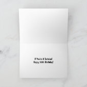 50誕生日亀おもしろい誕生日カード サンキューカード (内部)