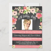 50誕生日光磁気パーティー招待状 マグネット招待状 (正面)