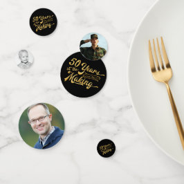 50誕生日写真 | 50年 コンフェッティ