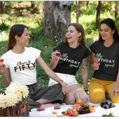 50誕生日分隊タイポグラフィシンプルモダンカスタム トライブレンドＴシャツ