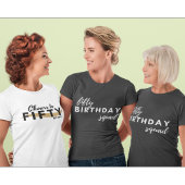 50誕生日分隊タイポグラフィシンプルモダンカスタム トライブレンドＴシャツ