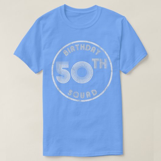 50誕生日分隊ヴィンテージルック Tシャツ (デザイン正面)