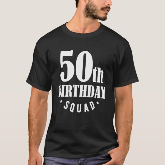50誕生日分隊50おもしろい歳の分隊ギフト Tシャツ (正面)