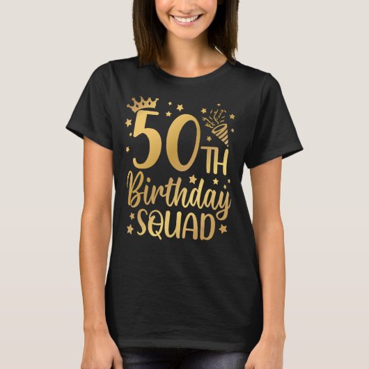 50誕生日分隊50歳の誕生日パーティーGr Tシャツ (正面)