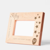 50誕生日刻印記念フレーム レーザー彫刻フレーム (左)