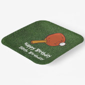 50誕生日卓球ピンポン ペーパープレート (傾斜あり)