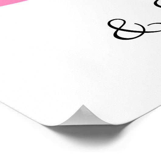 50誕生日名前をカスタムするピンク50と素晴らしい ポスター (角)