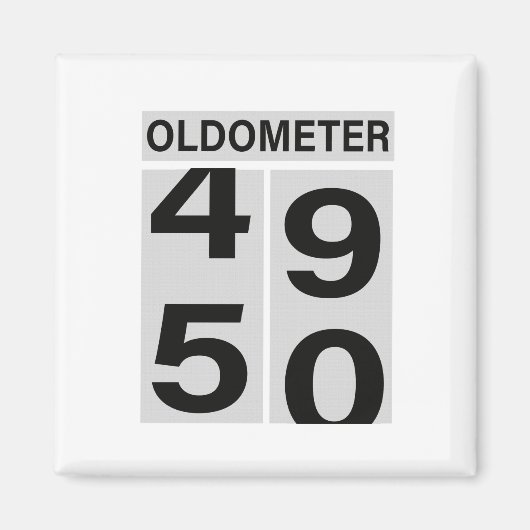 50誕生日回転計 マグネット (正面)