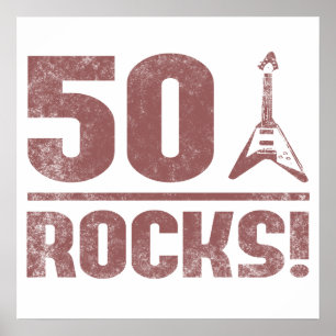 50誕生日岩 ポスター