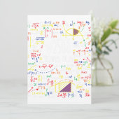 50誕生日平方根2500 50年マット 招待状 (スタンド正面)