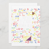 50誕生日平方根2500 50年マット 招待状 (正面/裏面)