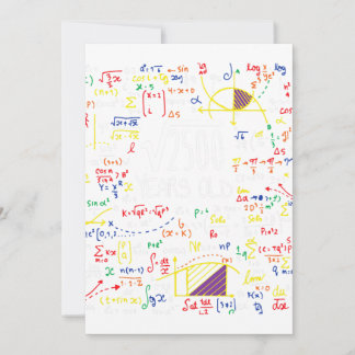 50誕生日平方根2500 50年マット 招待状