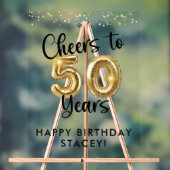 50誕生日応援から50年のウェルカムサイン アクリルサイン (ニュートラル)