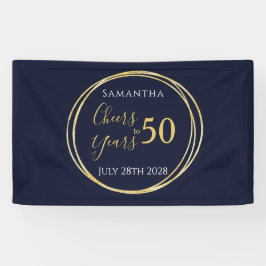 50誕生日応援から50年海軍金ゴールドパーティー 横断幕