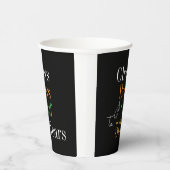 50誕生日応援とビアーズゴルフブラックと金ゴールド 紙コップ (右)