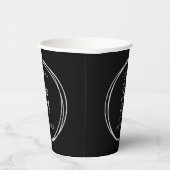 50誕生日応援50年ブラックシルバーパーティー 紙コップ (右)