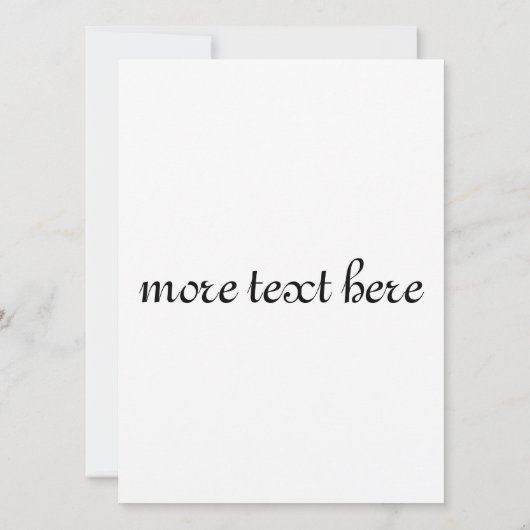 50誕生日抽象芸術黄金の模様 招待状 (裏面)