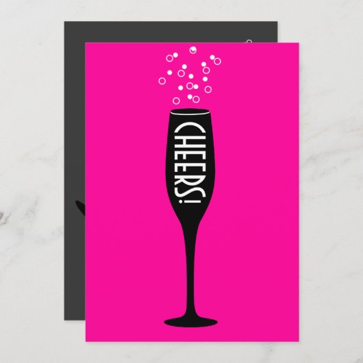 50誕生日招待状ホットママ応援! 招待状 (正面/裏面)