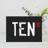 50誕生日招待状- A 10回（5回） 招待状 (スタンド正面)