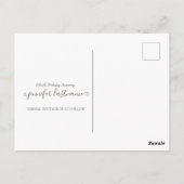 50誕生日日付の保存招待状 ポストカード (裏面)