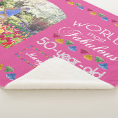 50誕生日最も素晴らしい宝石あなたの写真 シェルパブランケット (3/4)