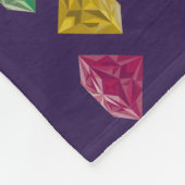 50誕生日最も素晴らしい宝石あなたの写真 フリースブランケット (角)