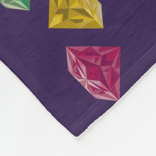 50誕生日最も素晴らしい宝石あなたの写真 フリースブランケット (角)